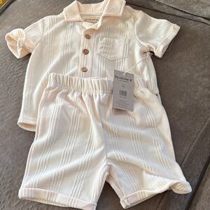 BearPaw Cream Knit Baby Set
